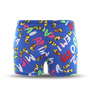 3-6years free size Diving wear  Cartoon printed  toddler Kid Child Boys swimming trunks swimsuit beach swimwear shorts summer